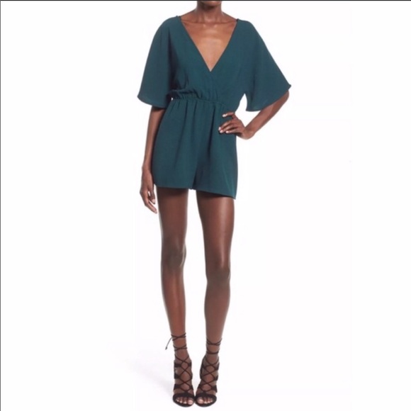 Leith Pants - 🆕 Leith Nordstrom Emerald Green Shorts Romper